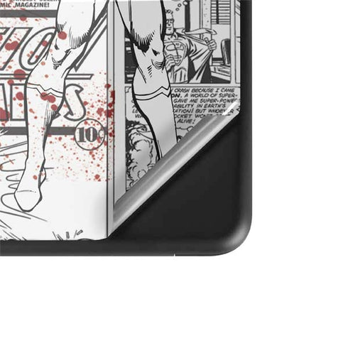 DC Comics Superman Comic Pattern Logo in Red Google Pixelbook Go Skin