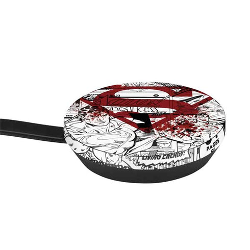 DC Comics Superman Comic Pattern Logo in Red Google Stadia Controller Skin