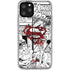 DC Comics Superman Comic Pattern Logo in Red iPhone 11 Pro Clear Case