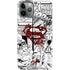 DC Comics Superman Comic Pattern Logo in Red iPhone 11 Pro Lite Case