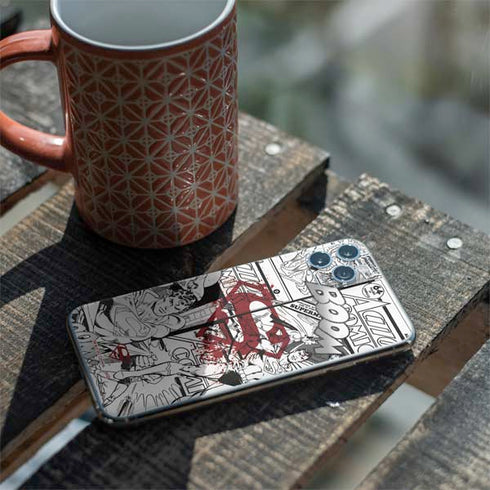 DC Comics Superman Comic Pattern Logo in Red iPhone 11 Pro Max Skin