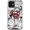 DC Comics Superman Comic Pattern Logo in Red iPhone 12 Clear Case