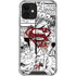 DC Comics Superman Comic Pattern Logo in Red iPhone 12 Clear Case