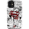 DC Comics Superman Comic Pattern Logo in Red iPhone 12 Mini Impact Case