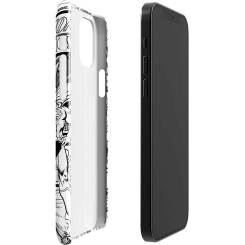 DC Comics Superman Comic Pattern Logo in Red iPhone 12 Mini Lite Case