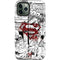 DC Comics Superman Comic Pattern Logo in Red iPhone 12 Pro Impact Case