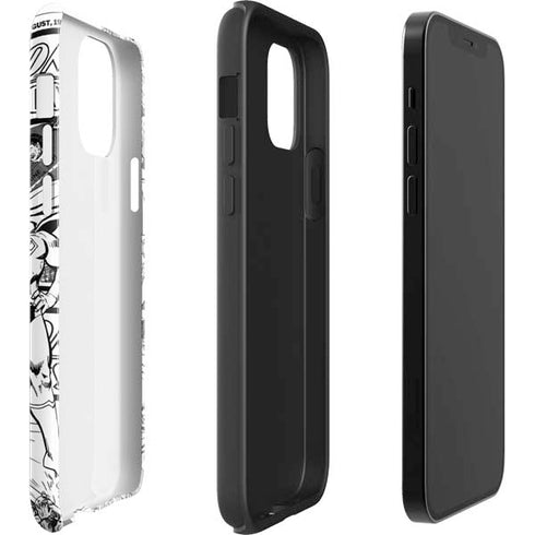 DC Comics Superman Comic Pattern Logo in Red iPhone 12 Pro Impact Case