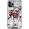 DC Comics Superman Comic Pattern Logo in Red iPhone 12 Pro Max Clear Case