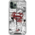 DC Comics Superman Comic Pattern Logo in Red iPhone 12 Pro Max Clear Case