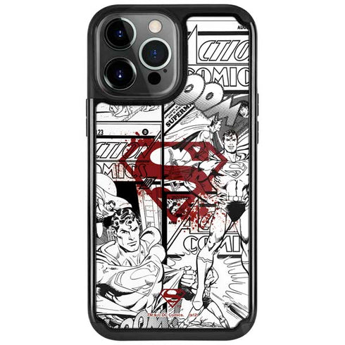DC Comics Superman Comic Pattern Logo in Red iPhone 13 Pro Cargo Case
