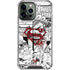 DC Comics Superman Comic Pattern Logo in Red iPhone 13 Pro Max Clear Case
