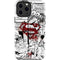 DC Comics Superman Comic Pattern Logo in Red iPhone 13 Pro Max Impact Case