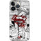 DC Comics Superman Comic Pattern Logo in Red iPhone 13 Pro Skin