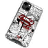 DC Comics Superman Comic Pattern Logo in Red iPhone 14 Clear Case