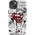 DC Comics Superman Comic Pattern Logo in Red iPhone 14 Impact Case