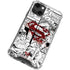 DC Comics Superman Comic Pattern Logo in Red iPhone 14 Plus Clear Case