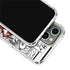 DC Comics Superman Comic Pattern Logo in Red iPhone 14 Pro Clear Case