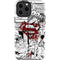 DC Comics Superman Comic Pattern Logo in Red iPhone 15 Pro Max Impact Case