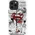 DC Comics Superman Comic Pattern Logo in Red iPhone 15 Pro Max Impact Case