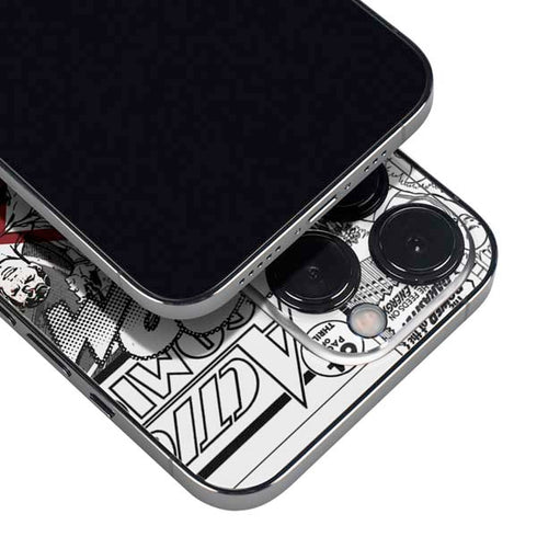 DC Comics Superman Comic Pattern Logo in Red iPhone 14 Pro Max Skin