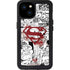 DC Comics Superman Comic Pattern Logo in Red iPhone 15 Plus Waterproof Case