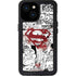 DC Comics Superman Comic Pattern Logo in Red iPhone 15 Waterproof Case