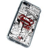 DC Comics Superman Comic Pattern Logo in Red iPhone SE (2nd & 3rd Gen) Clear Case