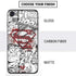 DC Comics Superman Comic Pattern Logo in Red iPhone SE (2nd & 3rd Gen) Skin