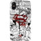 DC Comics Superman Comic Pattern Logo in Red iPhone X Pro Case