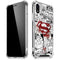 DC Comics Superman Comic Pattern Logo in Red iPhone XR Clear Case
