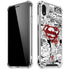 DC Comics Superman Comic Pattern Logo in Red iPhone XR Clear Case