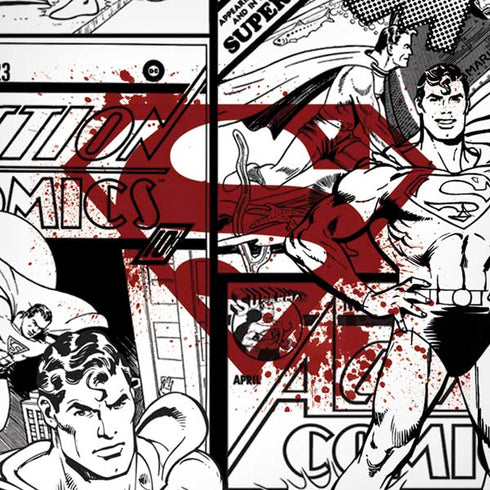 DC Comics Superman Comic Pattern Logo in Red iPhone XS Skin