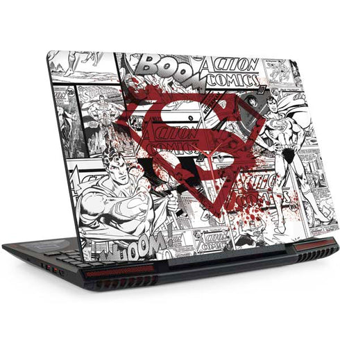 DC Comics Superman Comic Pattern Logo in Red Legion Y720 Skin