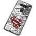 DC Comics Superman Comic Pattern Logo in Red LG K51/Q51 Clear Case