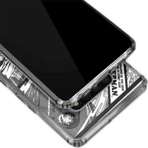 DC Comics Superman Comic Pattern Logo in Red LG Stylo 6 Clear Case