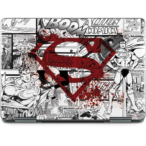 DC Comics Superman Comic Pattern Logo in Red Notebook 9 Pro 13in (2017) Skin