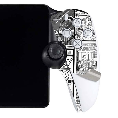DC Comics Superman Comic Pattern Logo in Red PlayStation Portal Remote Player Skin