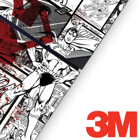 DC Comics Superman Comic Pattern Logo in Red PS4 Console and Controller Bundle Skin