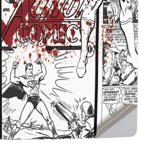 DC Comics Superman Comic Pattern Logo in Red PS5 Console Skin