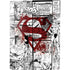 DC Comics Superman Comic Pattern Logo in Red PS5 Digital Edition Console Skin