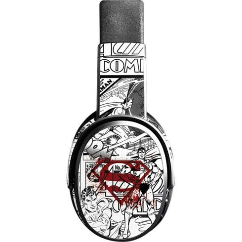 DC Comics Superman Comic Pattern Logo in Red Skullcandy Crusher Wireless Skin
