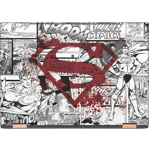 DC Comics Superman Comic Pattern Logo in Red HP Spectre Skin