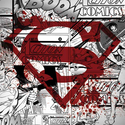 DC Comics Superman Comic Pattern Logo in Red HP Spectre Skin