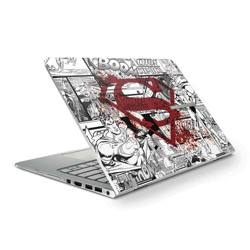 DC Comics Superman Comic Pattern Logo in Red HP Spectre Skin