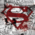 DC Comics Superman Comic Pattern Logo in Red Surface Book 2 13.5in Skin