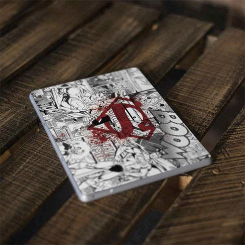 DC Comics Superman Comic Pattern Logo in Red Surface Go Skin