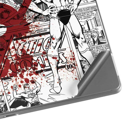 DC Comics Superman Comic Pattern Logo in Red Surface Pro 8 Skin
