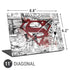 DC Comics Superman Comic Pattern Logo in Red Universal Laptop 11in (8.8 x 6.2in) Skin