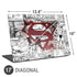 DC Comics Superman Comic Pattern Logo in Red Universal Laptop 17in (13.8 x 10in) Skin