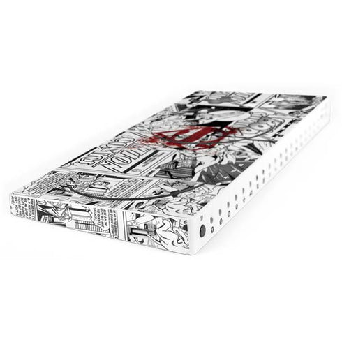 DC Comics Superman Comic Pattern Logo in Red Xbox Adaptive Controller Skin